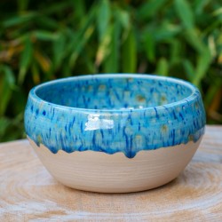 Grand bol décoratif bleu façon Nuit étoilée