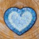 Coupelle Coeur bleue écailles de tortue