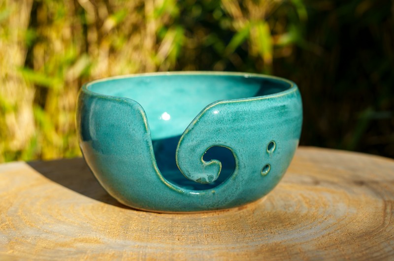 Bol à tricot Bleu turquoise