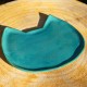 Coupelle Chat bleue turquoise