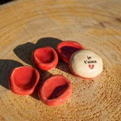 Worry Stone Je t'aime Rouge