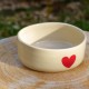 Bol grand coeur rouge