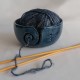 Bol à tricot bleu