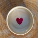Bol grand coeur rouge