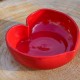 Bol grand coeur rouge