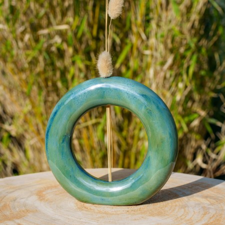 Vase Donut Vert et bleu