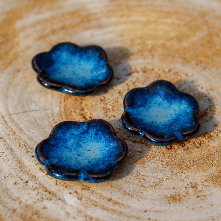 Worry stone Fleur bleue