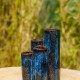 Vase Quadruple bleu et brun