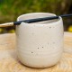 Pot pour pinceaux beige