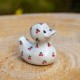 Canard en céramique Fait Main - Motif Cerises
