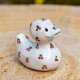 Canard en céramique Fait Main - Motif Cerises