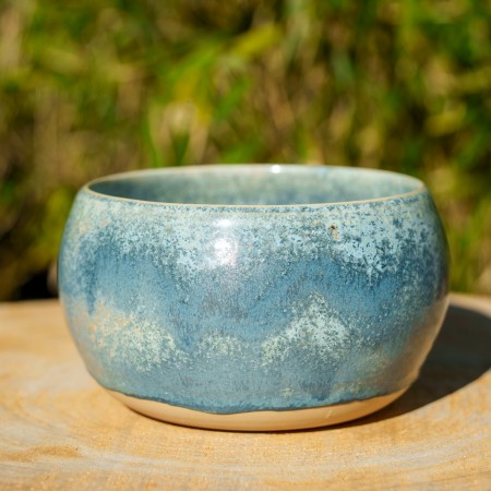 Cache-pot Bleu cristallisé