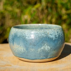 Cache-pot Bleu cristallisé