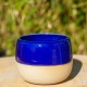 Pot boule bleu cobalt