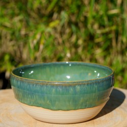 Grand bol décoratif vert