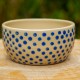 Bol vide-poche Pois bleus