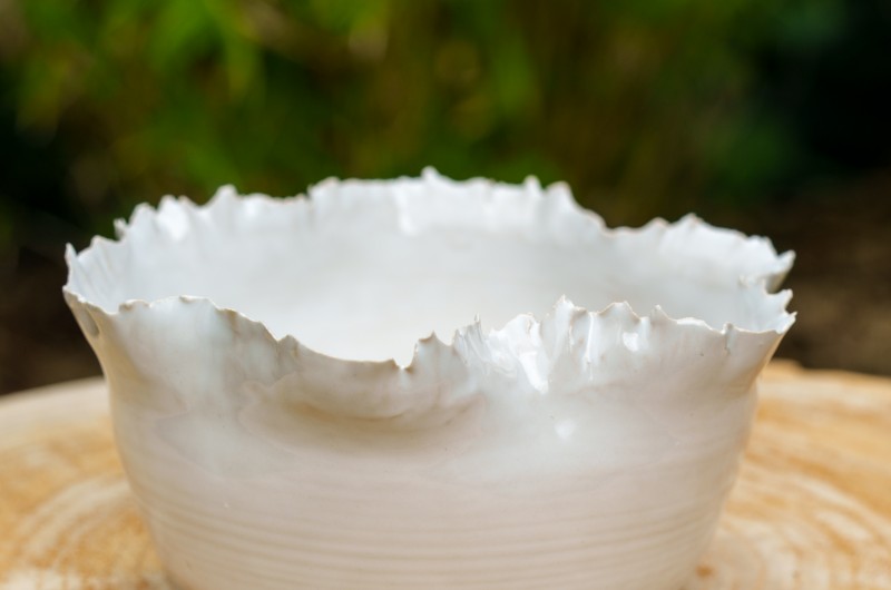 Bol vide-poche Corolle blanche