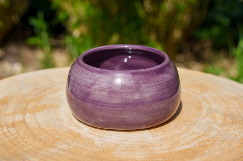 Pot boule violet