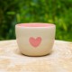 Bol grand coeur rose