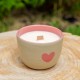 Bol grand coeur rose