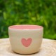 Bol grand coeur rose