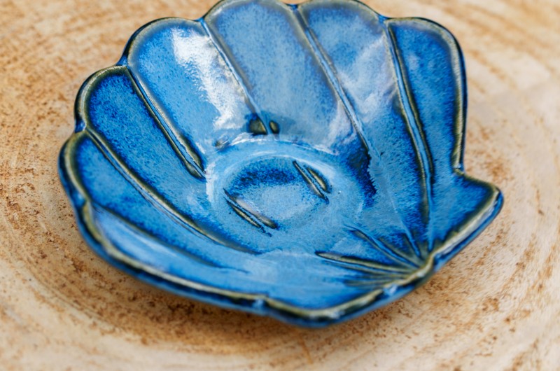 Petite coupelle Coquillage bleu