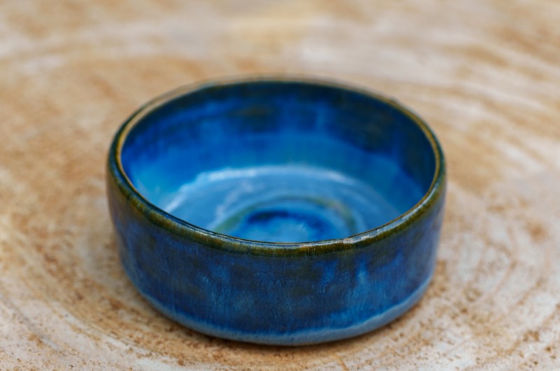 Petite coupelle bleue