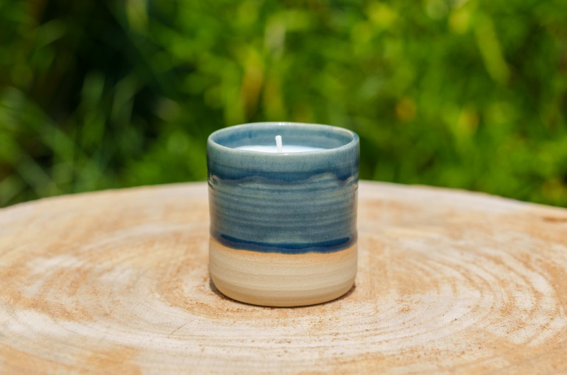 Bougie bleue Senteur poudrée