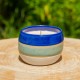Bougie artisanale Fleur de Coton - Tricolore n°99