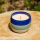 Bougie artisanale Fleur de Coton - Tricolore n°99