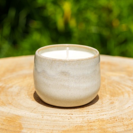 Coupelle beige en terre pyritée