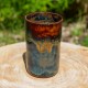 Vase bleu et brun