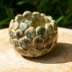 Pot boule gris vert