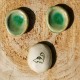 Worry Stone en céramique Dinosaure vert