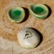 Worry Stone en céramique Dinosaure vert