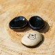 Worry Stone en céramique Chat Noir