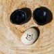 Worry Stone en céramique Chat Noir