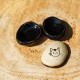 Worry Stone en céramique Chat Noir