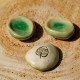 Worry Stone en céramique - Monstera