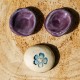 Worry stone Fleur bleue