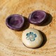 Worry stone Fleur bleue