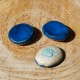 Worry stone Fleur violette