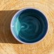 Pot violet et bleu