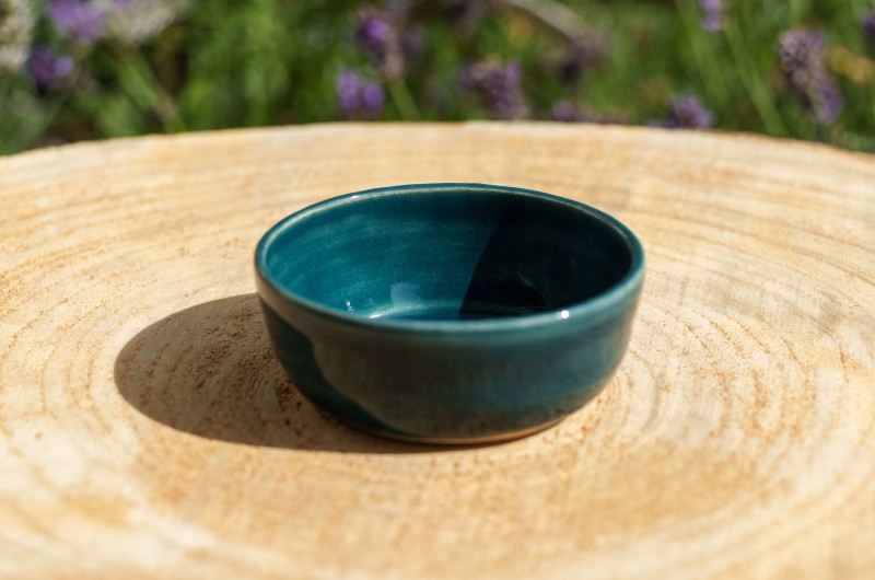 Ramequin vide-poche bleu canard