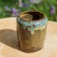 Vase bleu et brun
