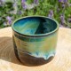 Cache-pot  vert et bleu
