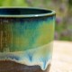 Cache-pot  vert et bleu