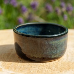 Pot  droit noir et bleu