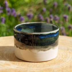 Pot  droit noir et blanc