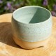 Cache-pot  vert moucheté